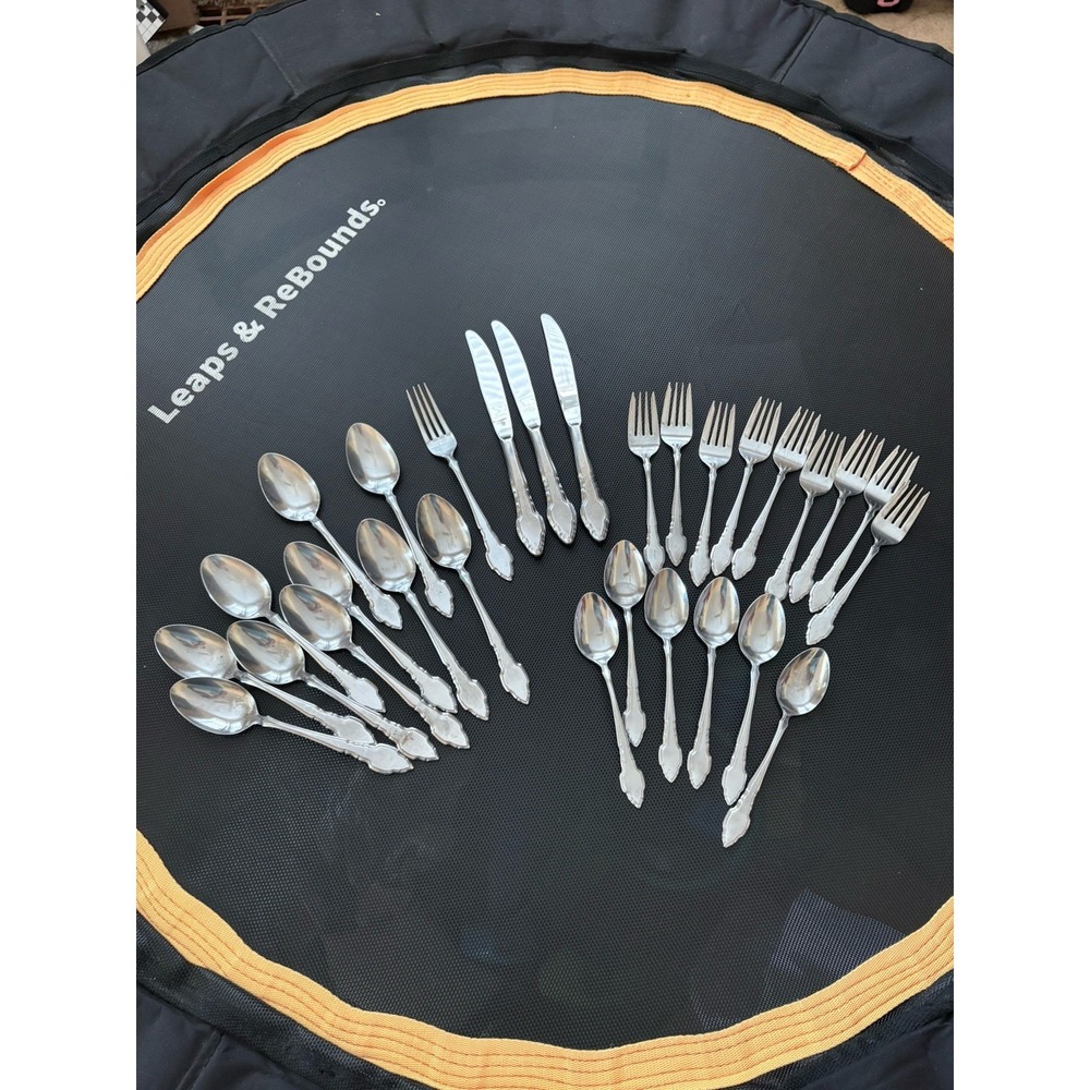 Vintage International Stainless Japan Flatware 29 Pc Set Forks Spoons Knives